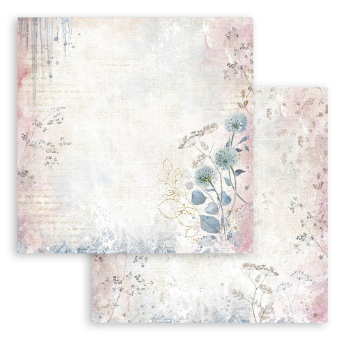 STAMPERIA DEWDROPS BLOCK PAPER 20.3/20.3 CM - SBBS119