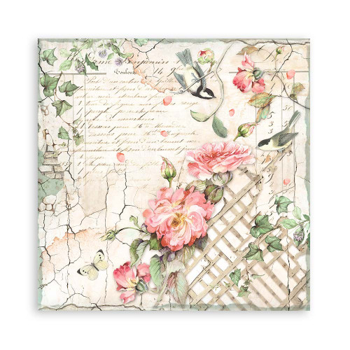 STAMPERIA HOUSE OF ROSES БЛОКЧЕ 20,3/20,3 СМ - SBBSXB11