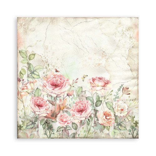 STAMPERIA HOUSE OF ROSES BLOCK 30.5/30.5 CM - SBBXLB23