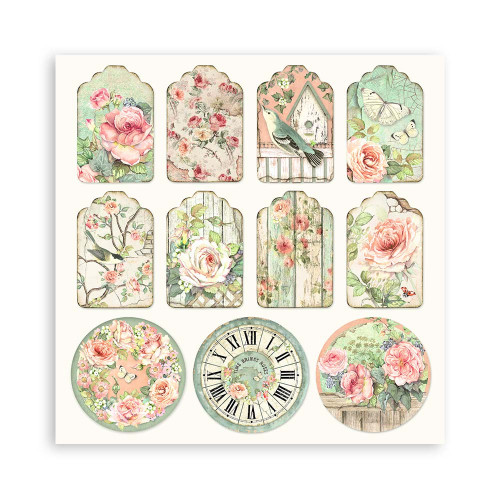 STAMPERIA HOUSE OF ROSES BLOCK 30.5/30.5 CM - SBBXLB23