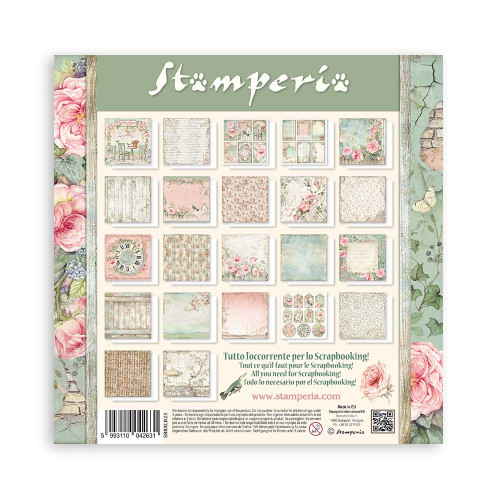STAMPERIA HOUSE OF ROSES BLOCK 30.5/30.5 CM - SBBXLB23