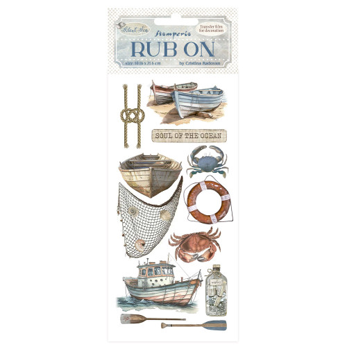 STAMPERIA SILENT SEA RUB ON 10.16/21.6CM-DFLRB155