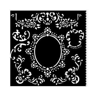 STAMPERIA HOUSE OF ROSE STENCIL ШАБЛОН 18 Х 18 СМ - KSTDQ121