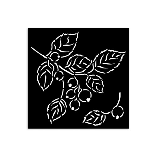 STAMPERIA WHISPERING WOODS TEMPLATE 12 X 12 CM - KSTDS - 60