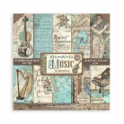 STAMPERIA MUSIC BLOCK PAPER 20.3/20.3 CM - SBBS118