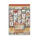 STAMPERIA FURRY FRIENDS WASHI PAD 8 SHEETS A5 - SBW25