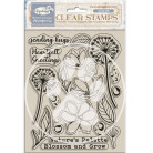 STAMPERIA DEWDROPS SILICONE STAMP 14/18CM - WTK207