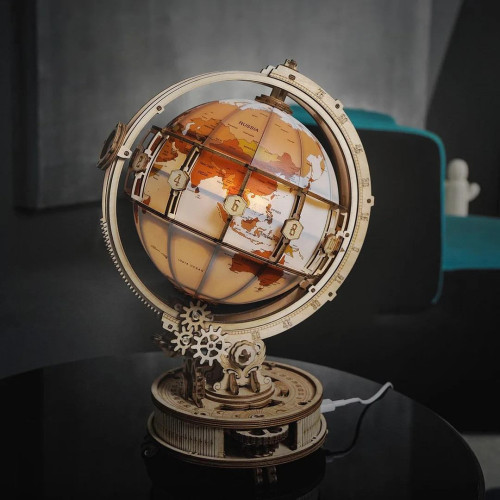 ROBOTIME 3D ДЪРВЕН ПЪЗЕЛ LUMINOUS GLOBE 180 ЧАСТИ ST003