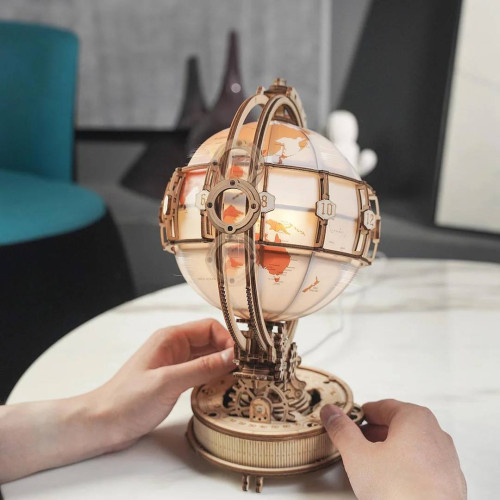 ROBOTIME 3D ДЪРВЕН ПЪЗЕЛ LUMINOUS GLOBE 180 ЧАСТИ ST003
