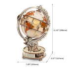 ROBOTIME 3D ДЪРВЕН ПЪЗЕЛ LUMINOUS GLOBE 180 ЧАСТИ ST003