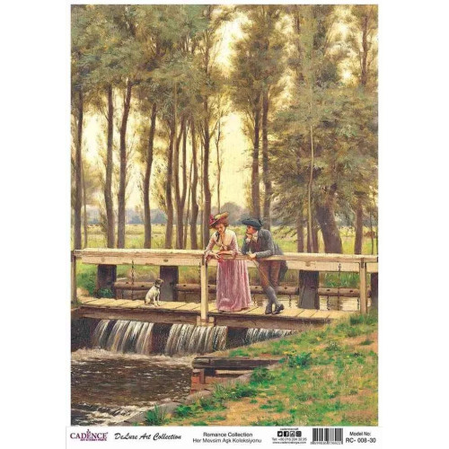 CADENCE DECOUPAGE RICE PAPER A3 - RC-008-30