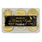 STAMPERIA EVERYDAY WAX SEALS 2.5 CM 6 PCS. - WAXSL01