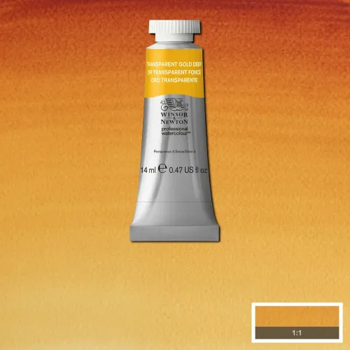 W&N АКВАРЕЛНА БОЯ PROFESSIONAL 14 МЛ -TRANSPARENT GOLD DEEP