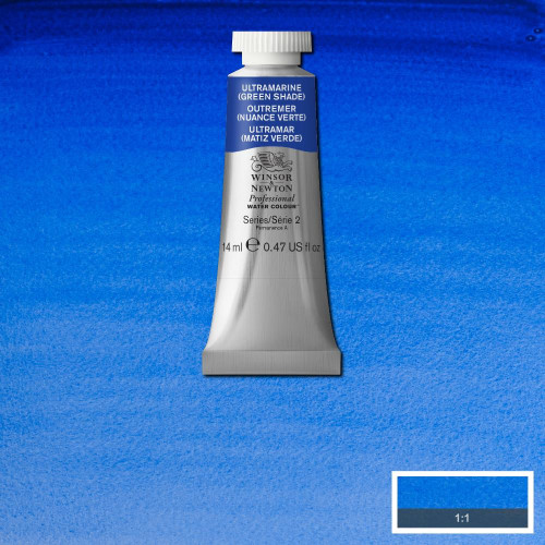 W&N АКВАРЕЛНА БОЯ PROFESSIONAL 14МЛ-ULTRAMARINE GREEN SHADE