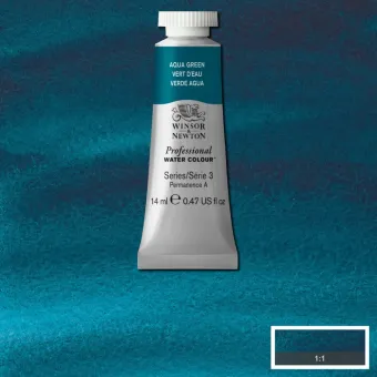 W&N АКВАРЕЛНА БОЯ PROFESSIONAL 14 МЛ - AQUA GREEN