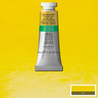 W&N АКВАРЕЛНА БОЯ PROFESSIONAL 14 МЛ - CAD FREE YELLOW PALE
