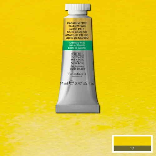 W&N АКВАРЕЛНА БОЯ PROFESSIONAL 14 МЛ - CAD FREE YELLOW PALE