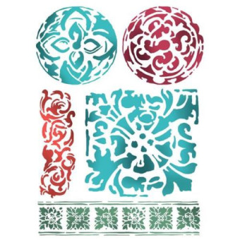 STAMPERIA MEDIA STENCIL - ШАБЛОН 20 Х 25 СМ - KSTD027