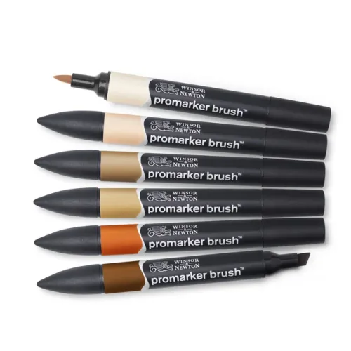 W&N PROMARKER КОМПЛЕКТ 6 ЦВ SKIN TONES