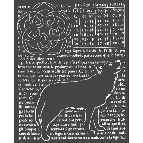 STAMPERIA MEDIA STENCIL - ШАБЛОН 20 Х 25 СМ - KSTD057