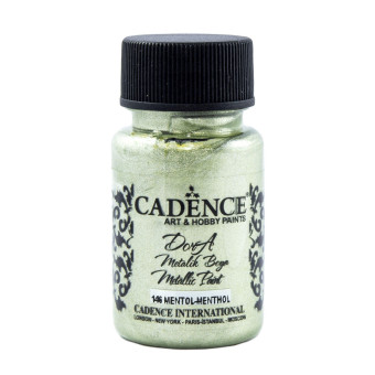 CADENCE ACRYLIC PAINT METALLIC DORA 50 ML. - MENTHOL 146