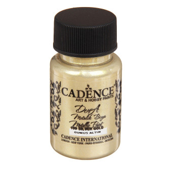 CADENCE ACRYLIC PAINT METALLIC DORA 50 ML. - SILVER GOLD 159