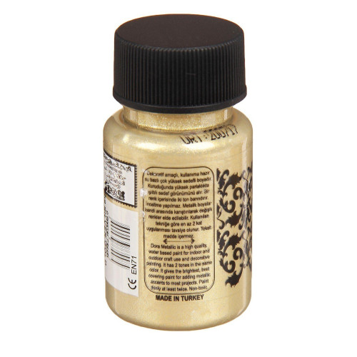 CADENCE ACRYLIC PAINT METALLIC DORA 50 ML. - SILVER GOLD 159