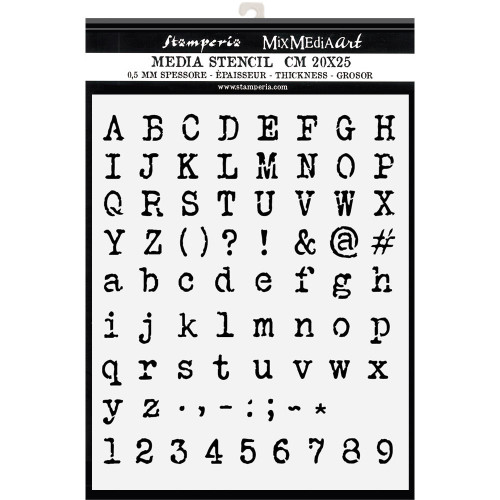 STAMPERIA MEDIA STENCIL - TEMPLATE 20 X 25 CM - KSTD061