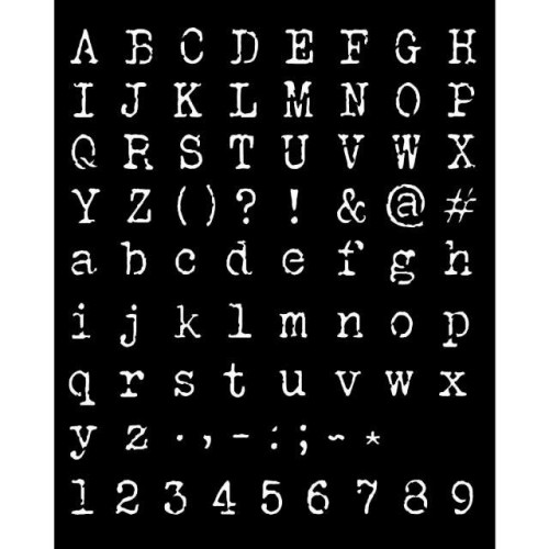 STAMPERIA MEDIA STENCIL - TEMPLATE 20 X 25 CM - KSTD061