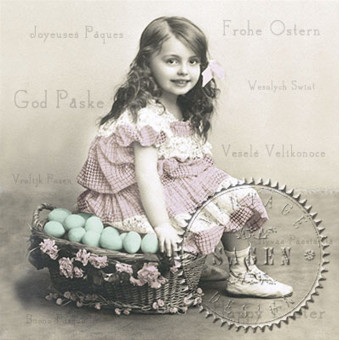 SAGEN VINTAGE NAPKINS FOR DECOUPAGE 33/33 CM - 80029