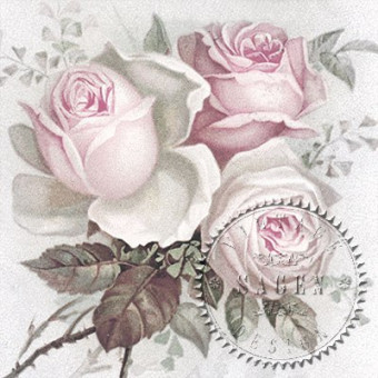 SAGEN VINTAGE NAPKINS FOR DECOUPAGE 33/33 CM - 80046