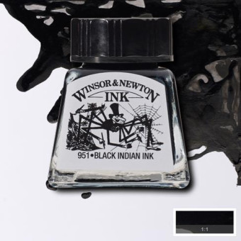 W&N CALLIGRAPHY INK 14 ML - BLACK 1005030