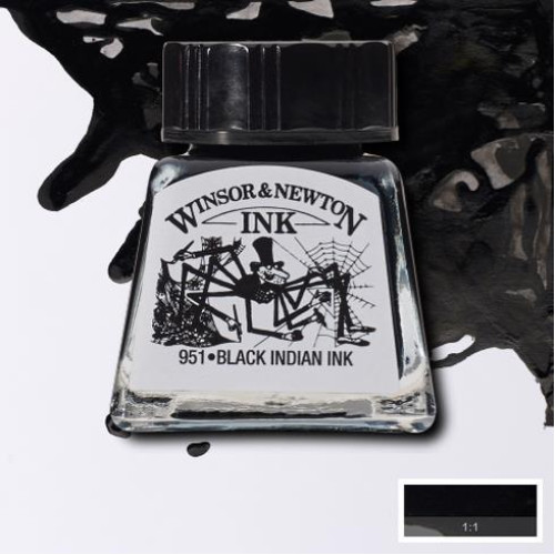 W&N CALLIGRAPHY INK 14 ML - BLACK 1005030