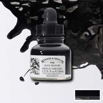 W&N CALLIGRAPHY INK 30 ML - BLACK 1010030