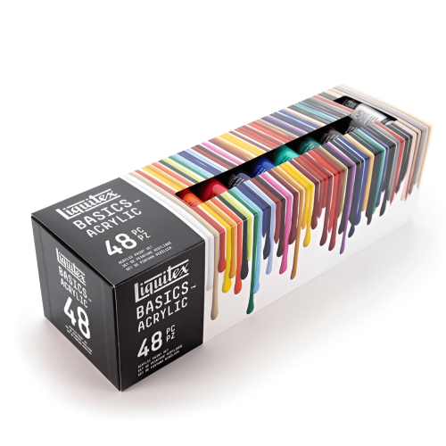 LIQUITEX ACRYLIC PAINT BASICS 48COLORS X 22 ML - 3699395