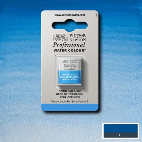 W&N АКВАРЕЛНА БОЯ PROFESSIONAL H/PAN- CERULEAN BLUE