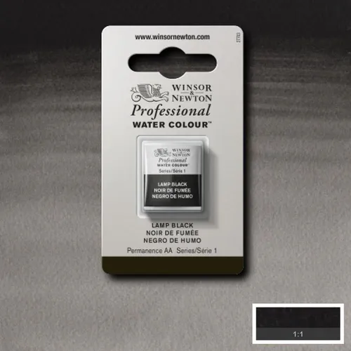 W&N АКВАРЕЛНА БОЯ PROFESSIONAL H/PAN - LAMP BLACK