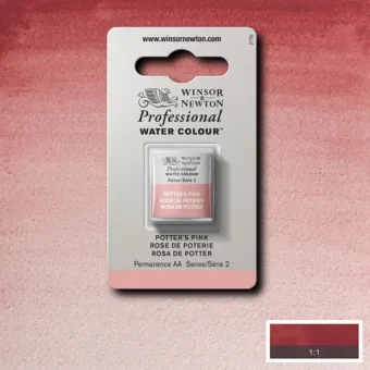 W&N АКВАРЕЛНА БОЯ PROFESSIONAL H/PAN - POTTER PINK