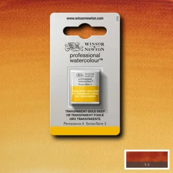 W&N АКВАРЕЛНА БОЯ PROFESSIONAL H/PAN - TRANSPARENT GOLD DEEP
