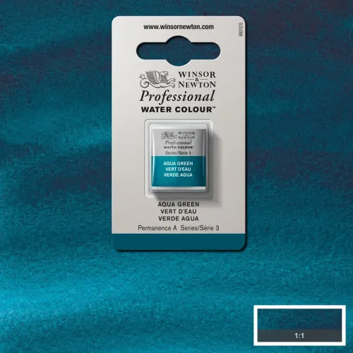 W&N WATERCOLOUR PAINT PROFESSIONAL H/PAN - AQUA GREEN