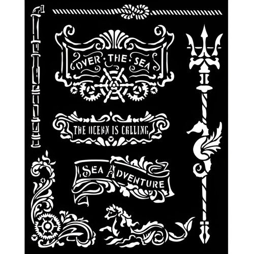 STAMPERIA SONGS OF THE SEA STENCIL 20 Х 25 СМ - KSTD141