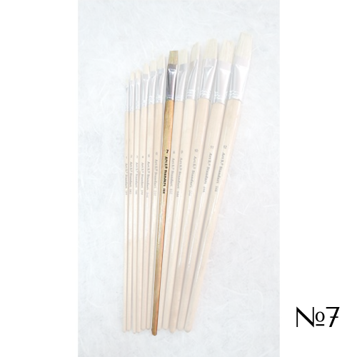STANDARD BRUSH BRISTLE FLAT WITH LONG HANDLE №7