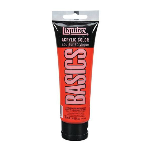 LIQUITEX АКРИЛНА БОЯ BASICS 118 МЛ-КАДМИЕВА ЧЕРВЕНА 1046151