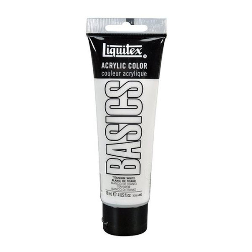 LIQUITEX АКРИЛНА БОЯ BASICS 118 МЛ - ТИТАНОВА БЯЛА 8870032
