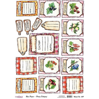CADENCE DECOUPAGE RICE PAPER A4 - 029