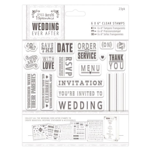 DOCRAFTS СИЛИКОНОВИ ПЕЧАТИ WEDDING 23БР. - PMA158901