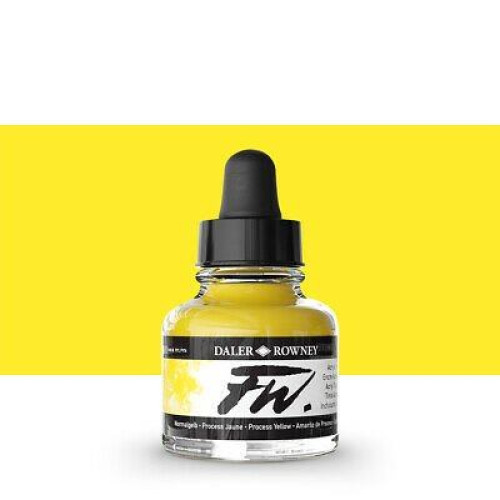 DALER ROWNEY АКРИЛЕН ТУШ FW 29,5 МЛ - BRILL YELLOW 160029607
