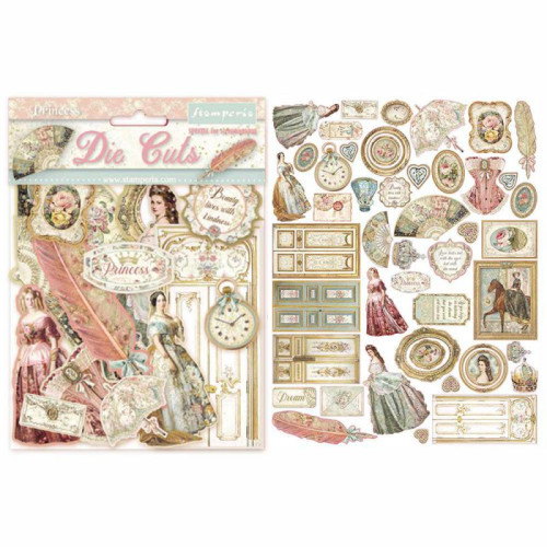 STAMPERIA CARDBOARD FIGURES FOR DECORATION 47 PCS. DFLDC16