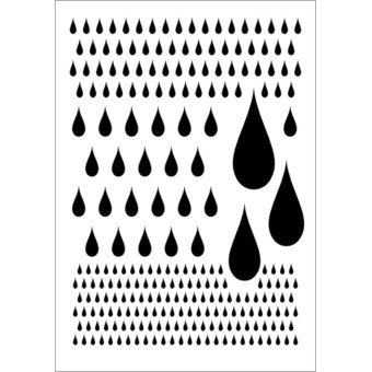 DAILY ART УНИВЕРСАЛЕН ШАБЛОН А5 WATER DROPS DA17ST0169