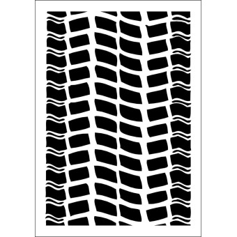 DAILY ART УНИВЕРСАЛЕН ШАБЛОН А5 WHEEL TRACE DA17ST0185